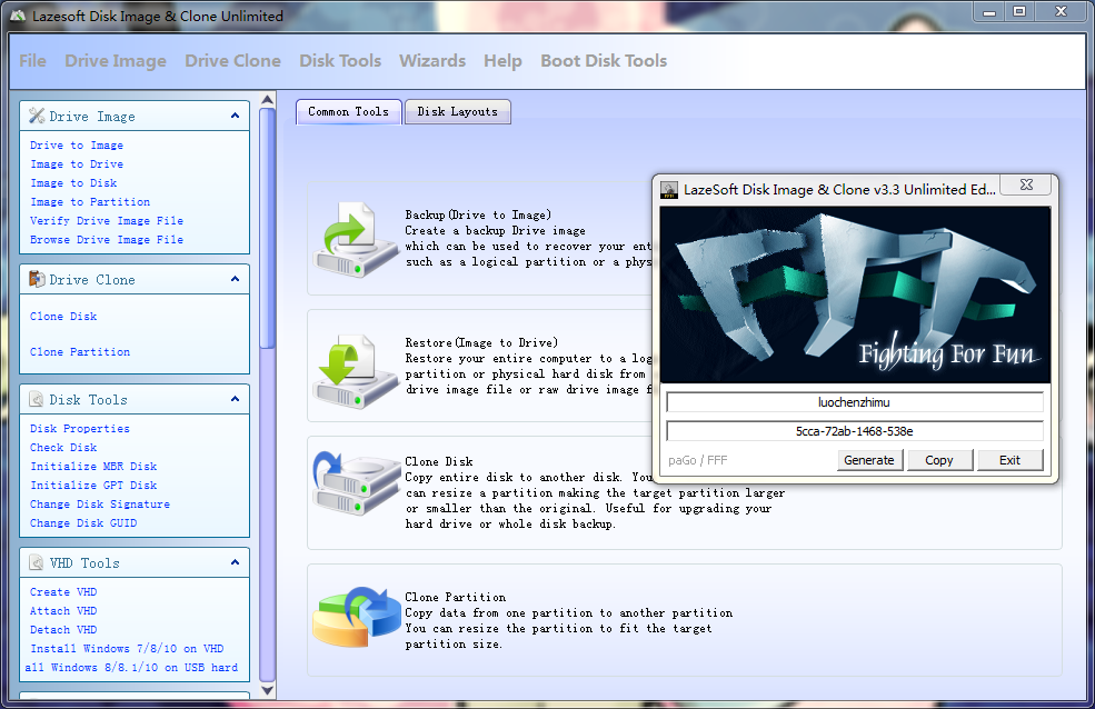 Lazesoft Disk Image and Clone Unlimited Edition 4.3.1